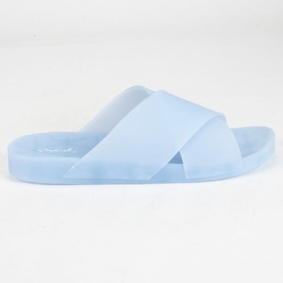 NWT Qupid Blue Jelly Slides - Picture 3 of 6